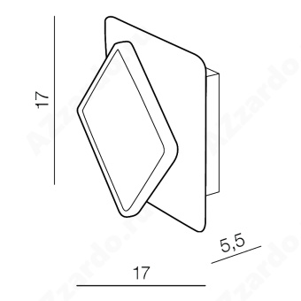 Настенный светильник Azzardo Onyx AZ3357