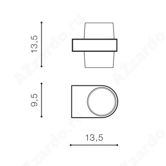 Настенный светильник Azzardo Lars Round AZ4504