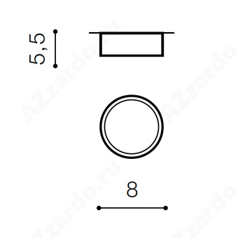 Накладной светильник Azzardo Monza R 8 AZ2254