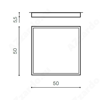 Накладной светильник Azzardo Monza II S 50 AZ3695