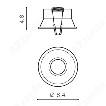 Встраиваемый светильник Azzardo Itaka AZ4073