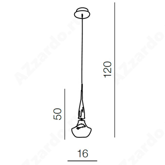 Подвесной светильник Azzardo Tasos 1 AZ0260