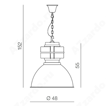 Подвесной светильник Azzardo Bismarck AZ1575