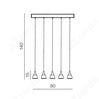 Подвесной светильник Azzardo Dalmatia 5 AZ2848