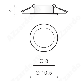 Встраиваемый светильник Azzardo Ibiza AZ3532