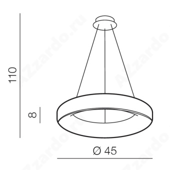 Подвесная люстра Azzardo Sovana Top 45 AZ3443
