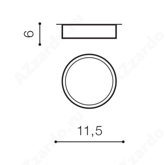 Накладной светильник Azzardo Monza R 12 AZ2256