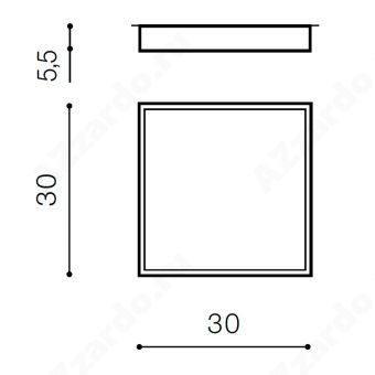 Накладной светильник Azzardo Monza II S 30 AZ3687