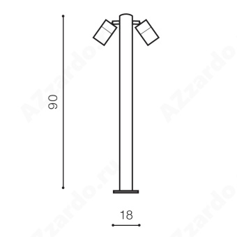 Уличный светильник Azzardo Rolf AZ4459