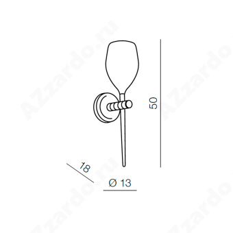 Настенный светильник Azzardo Izza wall AZ0098