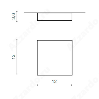 Накладной светильник Azzardo Falco 12 4000K AZ2781