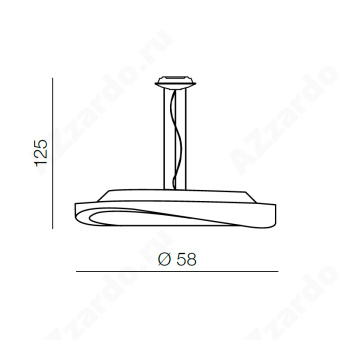 Накладной светильник Azzardo Circulo 58 top AZ0984