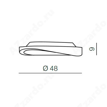 Накладной светильник Azzardo Circulo 48 top AZ0983
