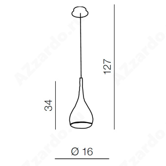 Подвесная люстра Azzardo Spell AZ0285