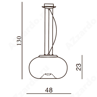 Подвесная люстра Azzardo Optima AZ0184