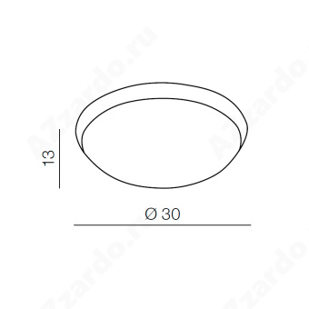 Накладной светильник Azzardo Rita AZ1307