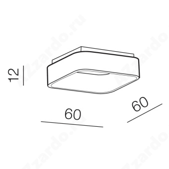 Потолочная люстра Azzardo Solvent S Top 60 AZ4006