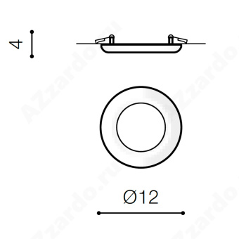 Встраиваемый светильник Azzardo Linda 12 AZ2239