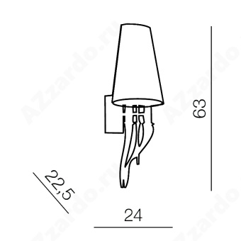 Настенный светильник Azzardo Diablo AZ0087