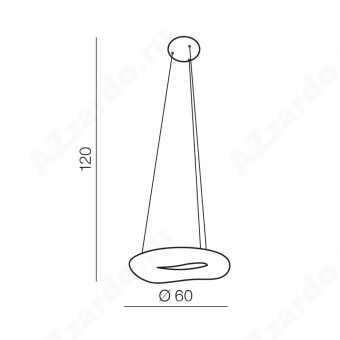 Подвесной светильник Azzardo Donut Pendant 60 CCT AZ2673