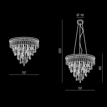 Подвесная люстра Azzardo Kalabria AZ2108