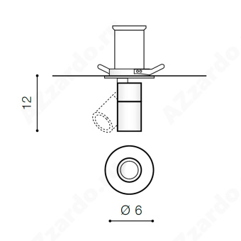 Встраиваемый светильник Azzardo Lina AZ2708