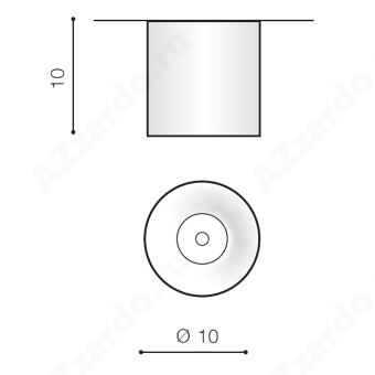 Накладной светильник Azzardo Mane DIMM AZ4325