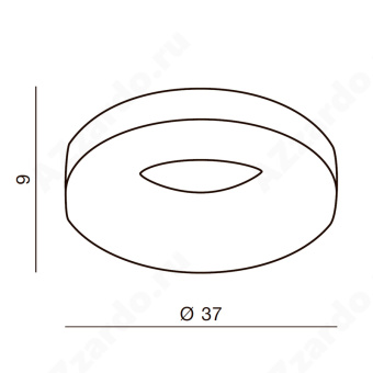 Накладной светильник Azzardo Ring LED AZ2945