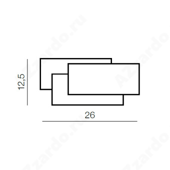 Настенный светильник Azzardo Clover square AZ2198