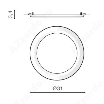 Встраиваемый светильник Azzardo Linda 30 AZ2251