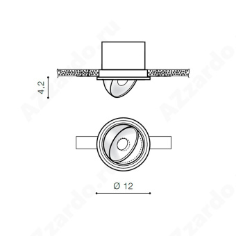 Встраиваемый светильник Azzardo Boston AZ3471