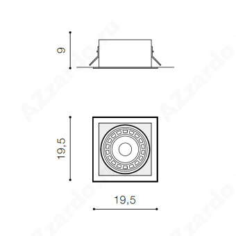 Встраиваемый светильник Azzardo Nova AZ2870