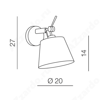 Настенный светильник Azzardo Zyta Wall XS AZ4185