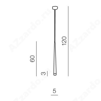 Подвесной светильник Azzardo Stylo 1 AZ0116